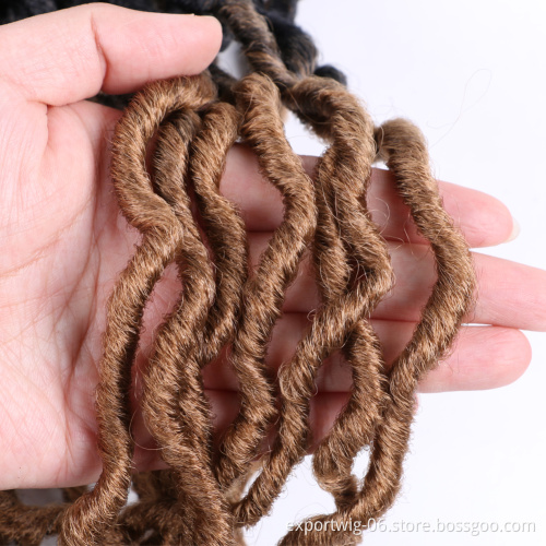 Jumbo Braids Wavy Curly Crochet Braid Hair Synthetic Nu Gypsy Locs Hair Extensions Goddess Faux Locs Gypsy Locs
